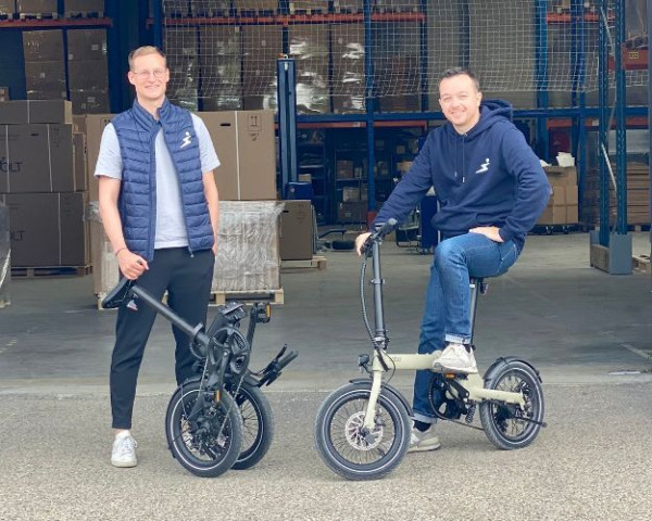 Baptiste et Luca sont les fondateurs de Eovolt, marque française de vélos électriques pliants.